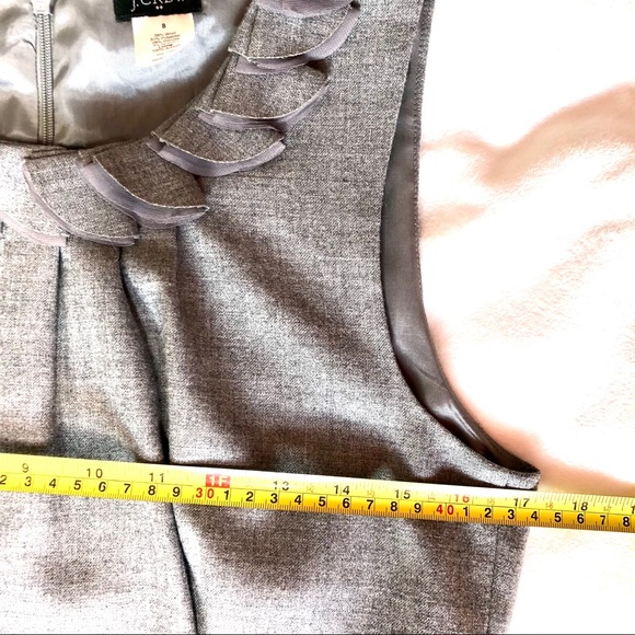 Banana Republic Sleeveless Ruffle Wool Blend Dress - Picture 7 of 12